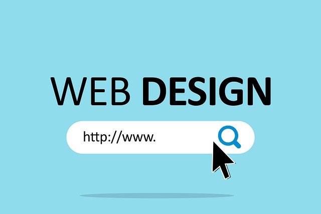 velkým písmem napsaný „design webu“ nad kolonkou vyhledávání